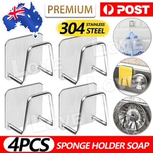 4PCS sponge holder Soap Hook Sinks Suction Holder Kitchen Dish Sink Rack - Picture 1 of 9