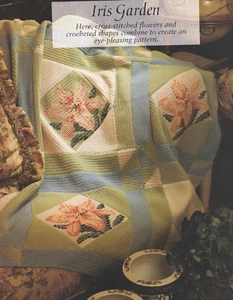 GORGEOUS Iris Garen Afghan/Crochet Pattern INSTRUCTIONS ONLY - Picture 1 of 1