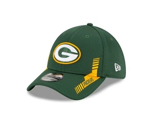 Green Bay Packers New Era Sideline Home 39THIRTY Flex Mütze - Grün - Bild 1 von 8