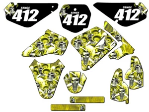 Kit de gráficos Senge amarillo RM 85 2005-2023 compatible con Suzuki - Imagen 1 de 10