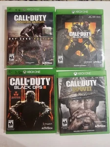 Lotto giochi Microsoft Xbox One Call Of Duty Ww2 Bo3&4 Advanced Warfare - Foto 1 di 2