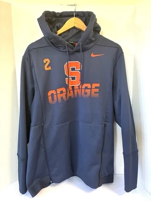 Sudadera con capucha de fútbol americano Y2K Nike Syracuse azul para hombre edición de equipo grande polar Foto 1 de 4