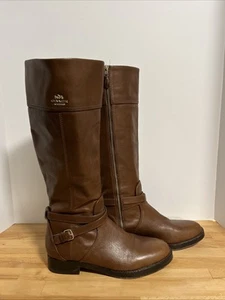 COACH Elm Leather Boots Size 9B US Mahogany Brown STYLE # Q6301 - Picture 1 of 17