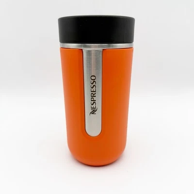 NESPRESSO Pantone taza de vacío viaje mediana naranja mandarina 13,5 oz 400 ml limitada Foto 1 de 3