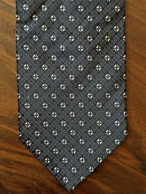 Alexander Julian Colours Tie Mens Black Geometric Silk Necktie Made in USA - Image 1 of 4