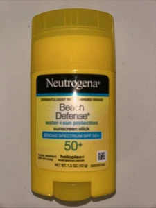 Neutrogena BEACH DEFENSE Face + Body Sunscreen Stick SPF 50+ 1.5 oz 6/26 - Picture 1 of 4