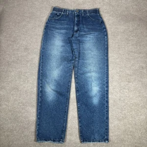 Jeans Lee vintage donna 12 30x30 vita alta blu denim sbiadito nudo made in USA - Foto 1 di 13