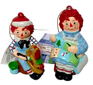 Raggedy Ann and Andy Oranments Kurt S. Adler Nuevo con Etiquetas - Imagen 1 de 5
