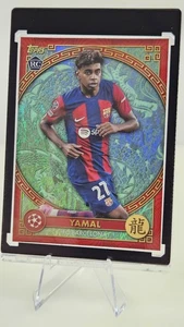 Lamine Yamal 2023-24 Topps UEFA UCC Jade Chinese New Year RC Refractor《Sharp》🔥 - Picture 1 of 7