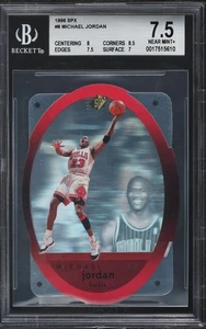 1996 SPx Basketball Die-Cut #8 Michael Jordan BGS 7.5 - Foto 1 di 2