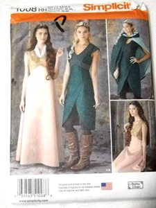Disfraz de Cosplay Simplicity 1008 Juego de Tronos Misses Talla 6-12 Patrón de Costura - Imagen 1 de 2