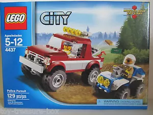 NICHT MEHR PRODUZIERT - LEGO City POLIZEI VERFOLGUNG Modell # 4437 - Alter 5-12 - 129-teiliges Set - Bild 1 von 1