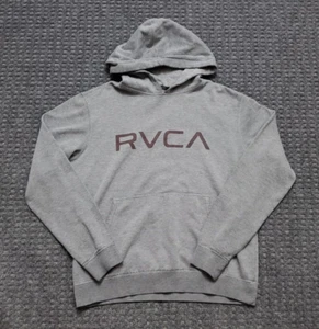 RVCA Men's Small Gray Pullover Hoodie - No Draw Strings - Picture 1 of 16