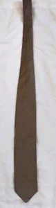 Giorgio Armani Silk Tie Standard Brown Abstract Pattern Burgundy Lining Silk Tie - Picture 1 of 5