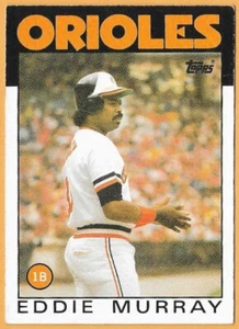 ORIOLES EDDIE MURRAY BALTIMORE #30 - TOPPS CASI NUEVO- COMO NUEVO 1986 - Imagen 1 de 2