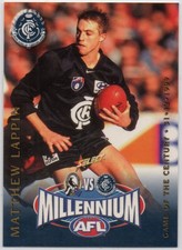 2000 AFL SELECT Y2K MILLENNIUM GAME CARD SERIES - 10 Matthew LAPPIN (CARLTON)