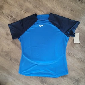 Nike Dri-Fit Soccer Jersey Futbol Top Black Women L Sport Team Swoosh Sports  - Picture 1 of 4