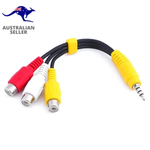 Replacement for Sony TV Video AV Component Adapter Cable , 3.5Mm to 3 RCA AV Inp - Picture 1 of 12