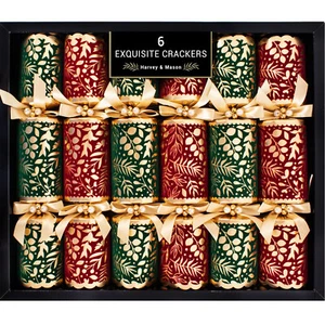 Exquisite Flock XL Christmas Crackers 6pk - Picture 1 of 5