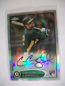 COLLIN COWGILL 2012 Topps Chrome Refractor AUTO #178 A's, Angels RC /499 - Picture 1 of 1