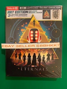 Eternals TARGET Exclusive Art Edition 4K Ultra HD + Blu-ray + Digital New! - Foto 1 di 2