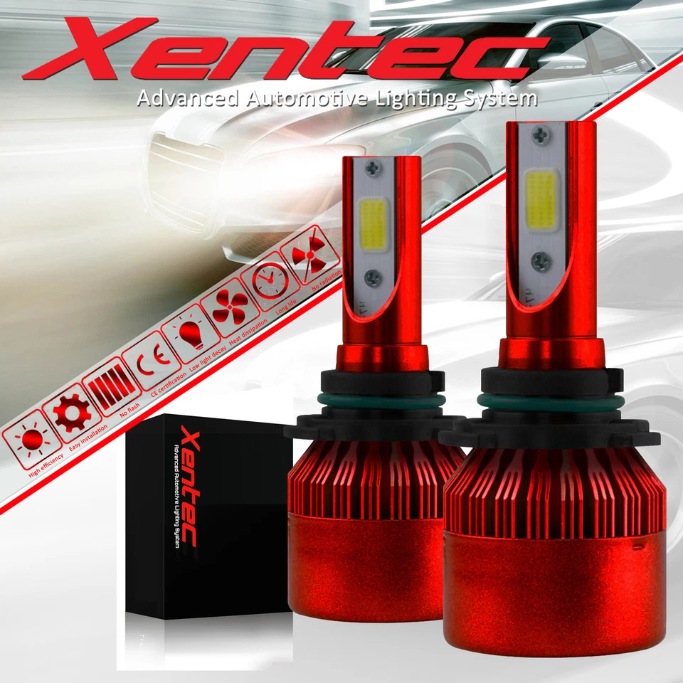 Xentec 120W 12800lm LED Kit Lights Bulbs color 6K 6000K for H8 H9 H11 size HID - Image 1 of 4