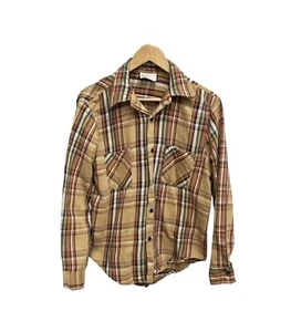 Vintage 70s Sears King’s Road Thick Flannel Shirt - Picture 1 of 5