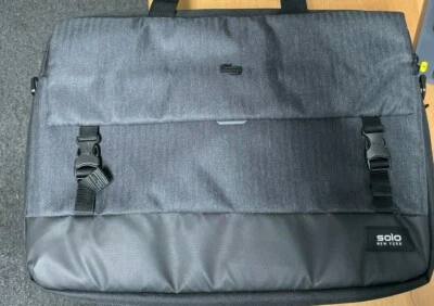 solo New York Notch Briefcase shoulder Bag for Macbook Surface pro Laptop Gray - Image 1 of 4
