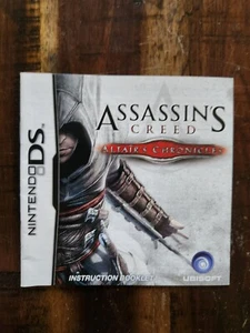 Assassin's Creed: Altaïr's Chronicles (Nintendo DS, 2008) Manual - Picture 1 of 2