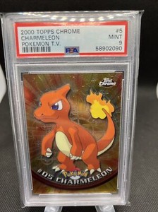 2000 Pokemon Topps Chrome Charmeleon #5 PSA 9 MINT