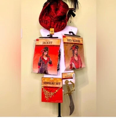 Adultos Pirata Mujer Halloween Juegos con disfraces Disfraz Mujer Fiesta Accesorios Sombrero  Foto 1 de 4