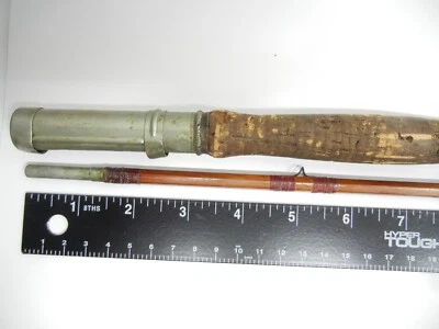 Segmentos de caña de pescar con mosca de bambú Shakespeare 3338 vintage para piezas o reparación. Foto 1 de 4