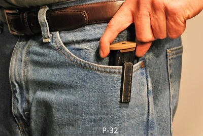 Soportes de cargador para cargador de pistola calibre .32 Kel-Tec P-32 32ACP - paquete doble Foto 1 de 4