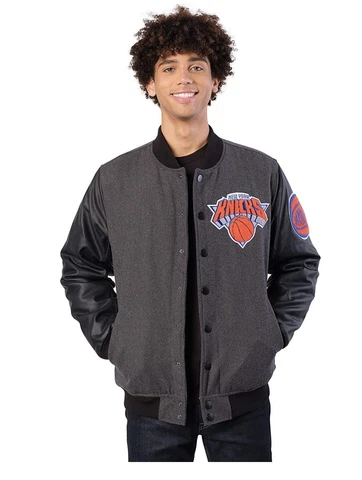 Ultra Game NBA Men's Classic Varsity Jacket New York Knicks Small Cover