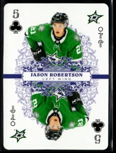 2022-23 O-Pee-Chee Playing Cards Jason Robertson #5CLUBS - Picture 1 of 2