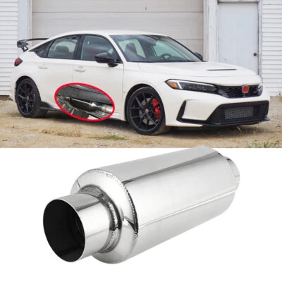 2.5" OD/ID x 12" Silenciador de escape Resonadores Sonido profundo para Honda Civic 1.5L 2.0L Foto 1 de 4