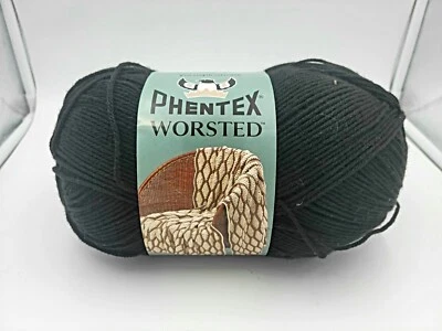 Phentex Worsted Yarn BLACK Mauve 14 oz/400g  100% acrylic 894 yards - Image 1 of 4
