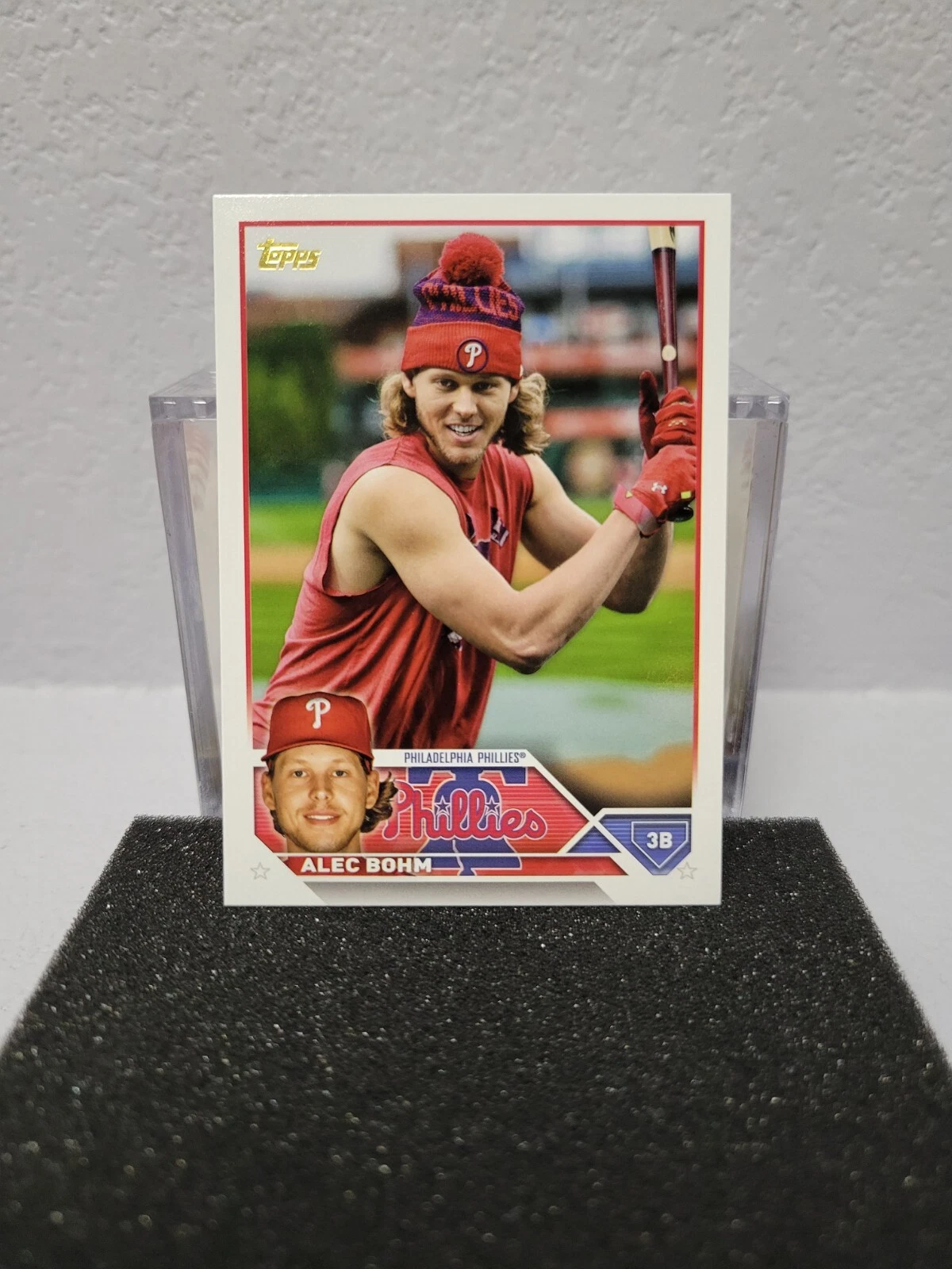 Alec Bohm 2023 Topps #128 Golden Mirror Image Variation