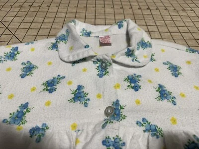 Camisón vintage años 70 Sears bata para mujer mediana (14/16) AOP 100 % algodón Foto 1 de 4