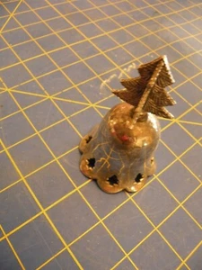 Vintage Silver Plated Christmas Tree Bell 3 1/2" Tall Nice Sound - Picture 1 of 4