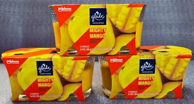 Банка для свечей 6 Glade Candle Jar Mighty Mango ароматическая свеча с эфирными маслами - Изображение 1 из 2