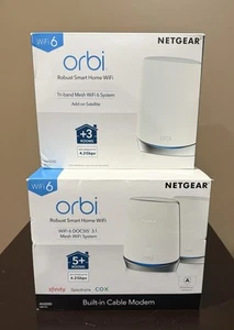 NETGEAR Orbi CBK752 AX4200 TriBand WiFi 6 Mesh System Router 2 Satellites RBS750 - Zdjęcie 1 z 6