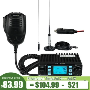 Radio cb Retevis MB1 FCC Dual Mode AM / FM Mobile 4W 40 kanałów + antena CB MR500 - Zdjęcie 1 z 16