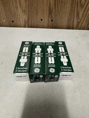  GE General Electric Biax D ECO 13W GX23-2 2-Pin Bulbs !4 PACK! - Image 1 of 3