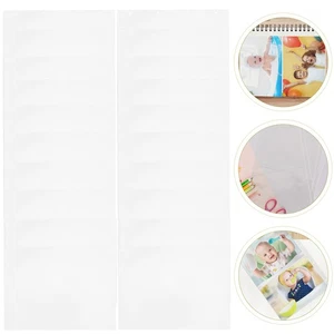 20 piezas fundas de plástico para álbum de fotos hojas sueltas páginas recambios almacenamiento transparente - Imagen 1 de 12