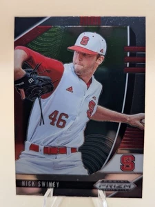 2020 Prizm Draft Picks Nick Swiney baseball card #PDP67 NC State Wolfpack - Picture 1 of 2