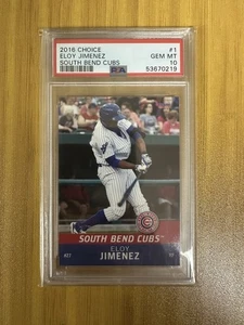 Choice #1 2016 ELOY JIMENEZ South Bend Cubs PSA 10 CHICAGO WHITE SOX - Imagen 1 de 2