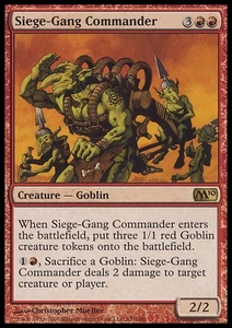 MTG SIEGE-GANG COMMANDER PLAYED - CAPO SQUADRA DI ASSEDIO M10 - Picture 1 of 1