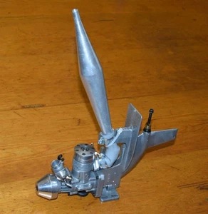 1985 K&B 7.5cc Outboard Pipe Mod marine model engine .45 rc vintage boat motor - Picture 1 of 10