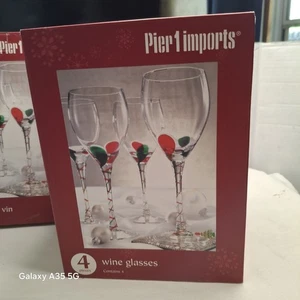 Pier 1 Imports Holiday-Thema Weingläser 10er Set - Bild 1 von 9